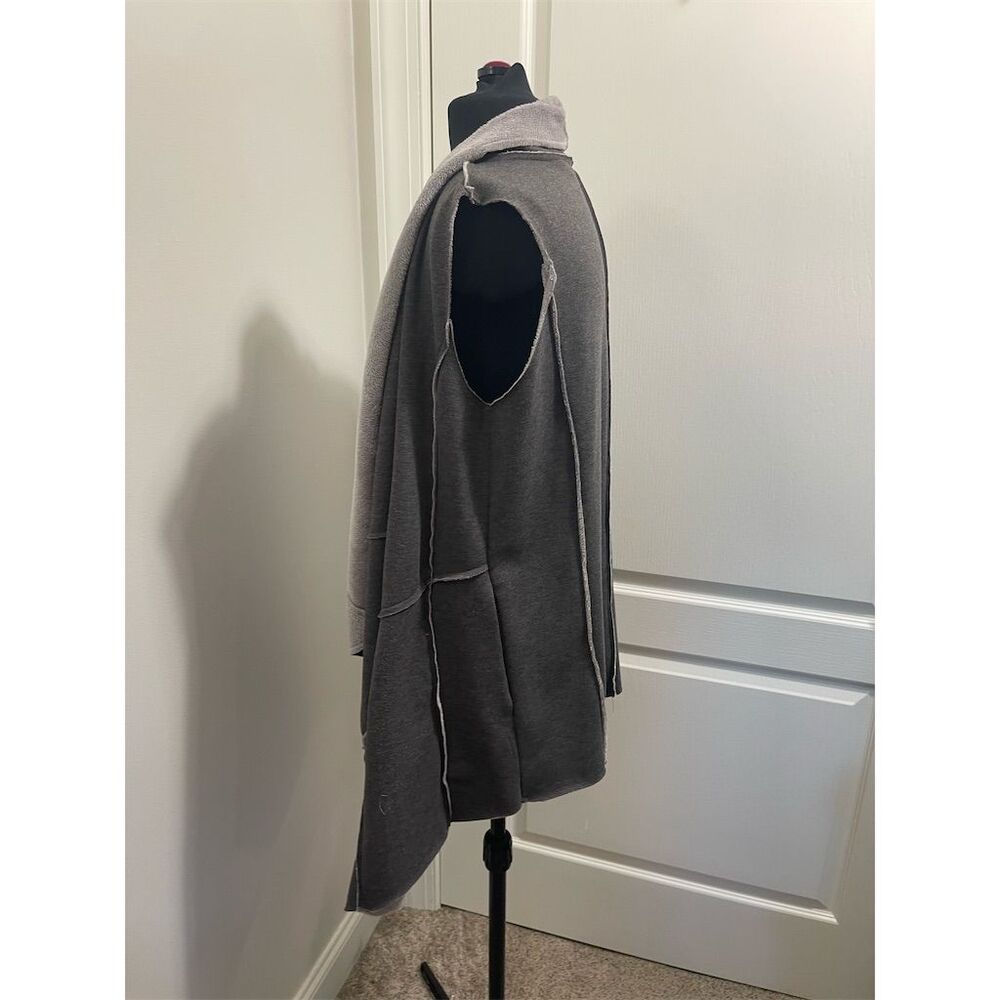 Blue Rain Women's Gray Open Front Wrap vest Cardigan Size L (sku421) - Picture 4 of 11